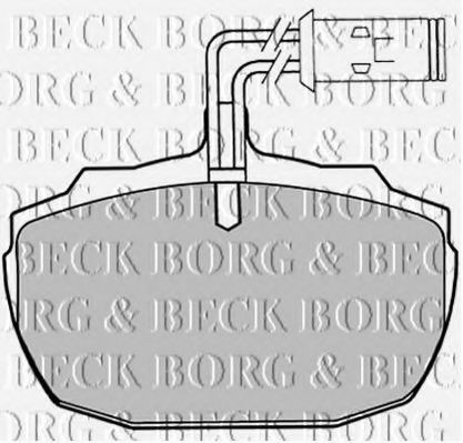 BORG & BECK BBP1031 Тормозные колодки BORG & BECK 
