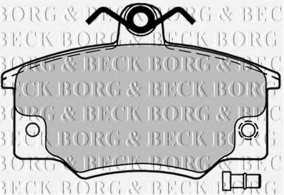 BORG & BECK BBP1032 Тормозные колодки BORG & BECK 