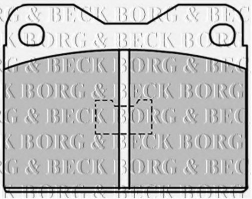 BORG & BECK BBP1033 Тормозные колодки BORG & BECK 