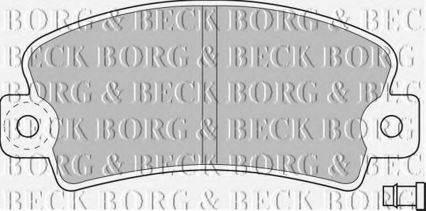 BORG & BECK BBP1036 Тормозные колодки BORG & BECK 