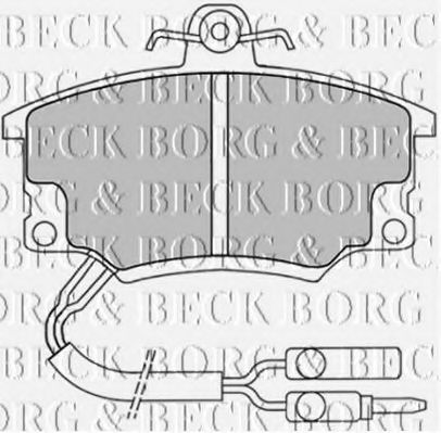 BORG & BECK BBP1037 Тормозные колодки BORG & BECK 