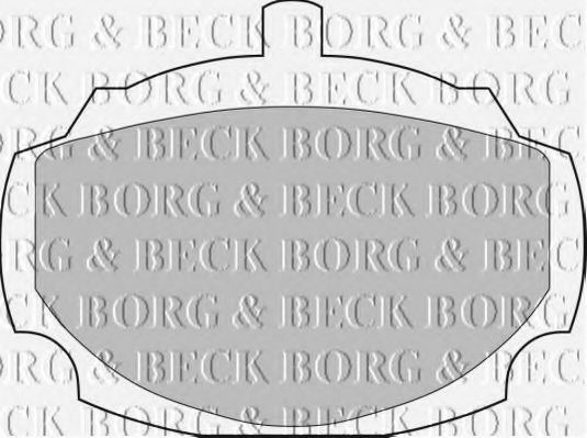 BORG & BECK BBP1038 Тормозные колодки BORG & BECK 