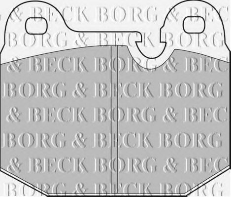 BORG & BECK BBP1043 Тормозные колодки BORG & BECK 
