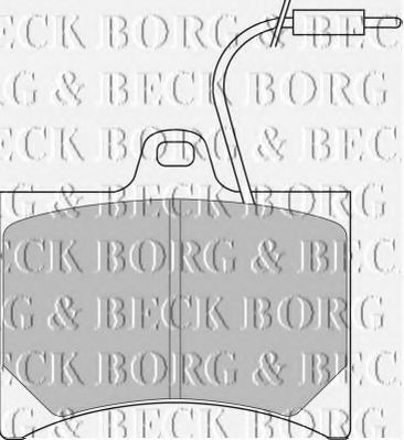 BORG & BECK BBP1045 Тормозные колодки BORG & BECK 