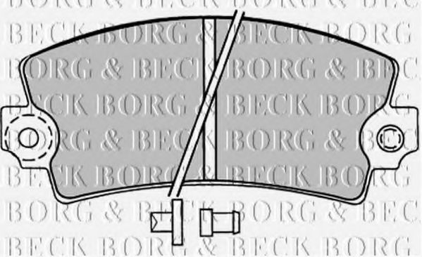BORG & BECK BBP1047 Тормозные колодки BORG & BECK 