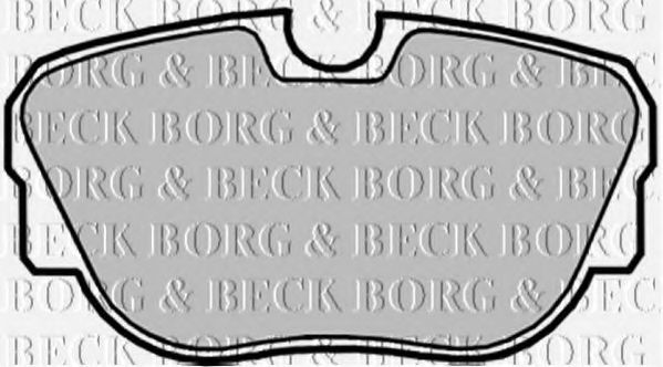 BORG & BECK BBP1050 Тормозные колодки BORG & BECK 