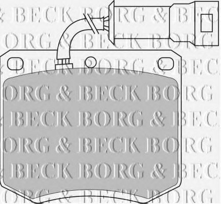 BORG & BECK BBP1052 Тормозные колодки BORG & BECK 