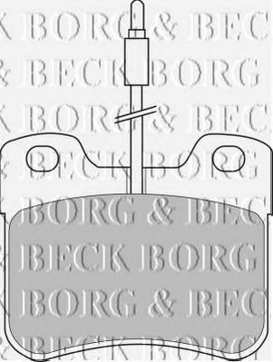 BORG & BECK BBP1055 Тормозные колодки BORG & BECK 
