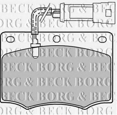 BORG & BECK BBP1058 Тормозные колодки BORG & BECK 