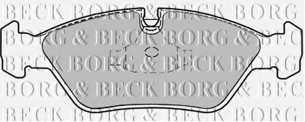 BORG & BECK BBP1067 Тормозные колодки BORG & BECK 