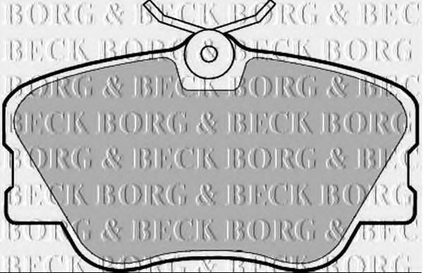 BORG & BECK BBP1068 Тормозные колодки BORG & BECK для MERCEDES-BENZ