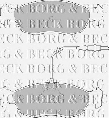 BORG & BECK BBP1069 Тормозные колодки BORG & BECK для PEUGEOT