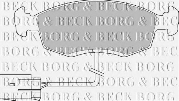 BORG & BECK BBP1070 Тормозные колодки BORG & BECK 