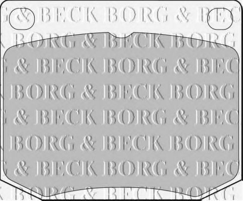 BORG & BECK BBP1072 Тормозные колодки BORG & BECK 
