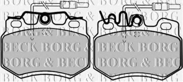 BORG & BECK BBP1073 Тормозные колодки BORG & BECK 