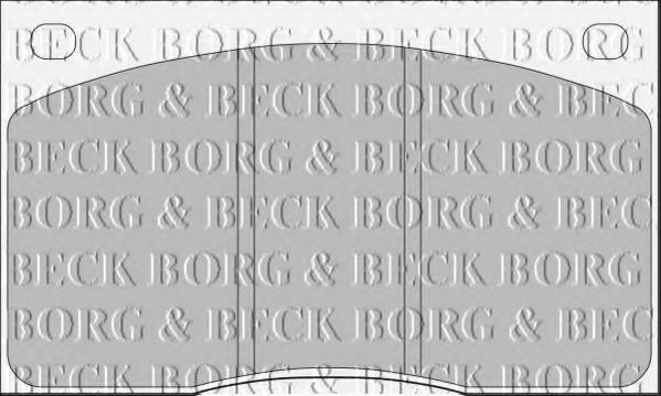 BORG & BECK BBP1074 Тормозные колодки для JAGUAR