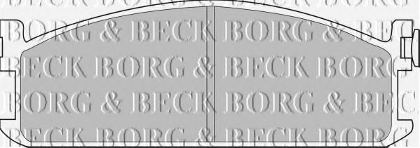 BORG & BECK BBP1075 Тормозные колодки BORG & BECK для AUDI