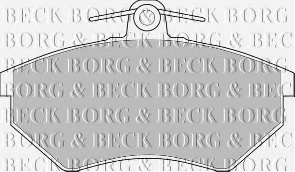 BORG & BECK BBP1076 Тормозные колодки BORG & BECK для AUDI