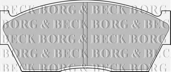 BORG & BECK BBP1077 Тормозные колодки BORG & BECK 