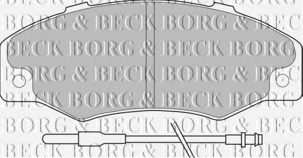 BORG & BECK BBP1078 Тормозные колодки BORG & BECK 