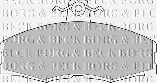 BORG & BECK BBP1080 Тормозные колодки BORG & BECK для SKODA