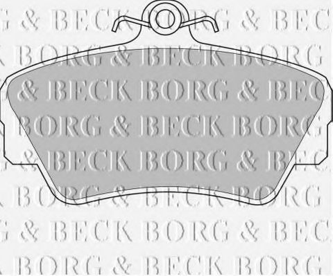 BORG & BECK BBP1081 Тормозные колодки для VOLVO 480
