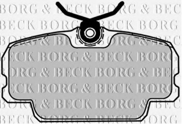 BORG & BECK BBP1084 Тормозные колодки BORG & BECK для SAAB