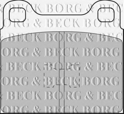 BORG & BECK BBP1085 Тормозные колодки BORG & BECK 