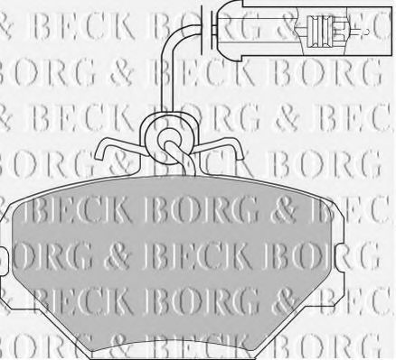 BORG & BECK BBP1086 Тормозные колодки BORG & BECK для FIAT