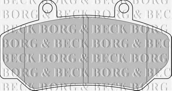 BORG & BECK BBP1087 Тормозные колодки BORG & BECK для VOLVO