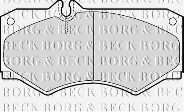 BORG & BECK BBP1089 Тормозные колодки BORG & BECK для MERCEDES-BENZ