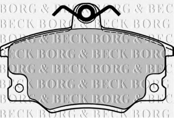 BORG & BECK BBP1090 Тормозные колодки BORG & BECK для FIAT