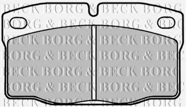 BORG & BECK BBP1092 Тормозные колодки BORG & BECK для OPEL