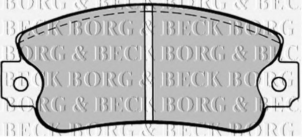 BORG & BECK BBP1093 Тормозные колодки BORG & BECK 