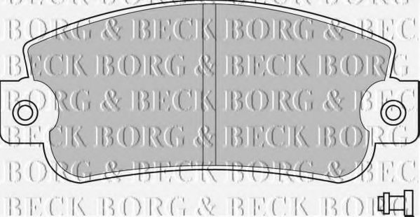 BORG & BECK BBP1094 Тормозные колодки для SEAT MARBELLA
