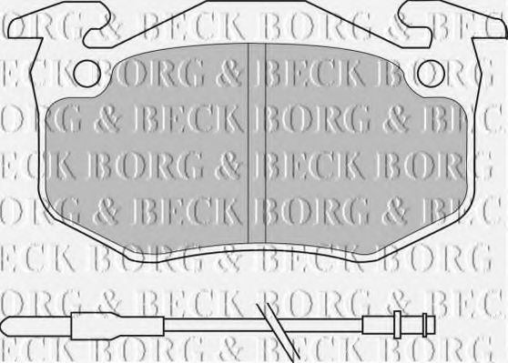BORG & BECK BBP1097 Тормозные колодки BORG & BECK для RENAULT