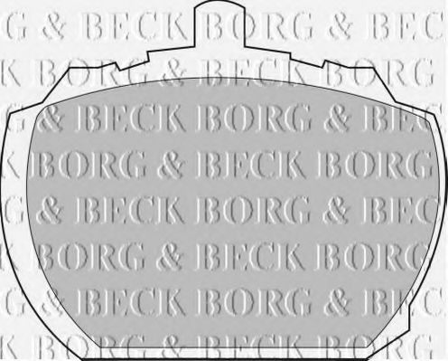 BORG & BECK BBP1098 Тормозные колодки BORG & BECK 
