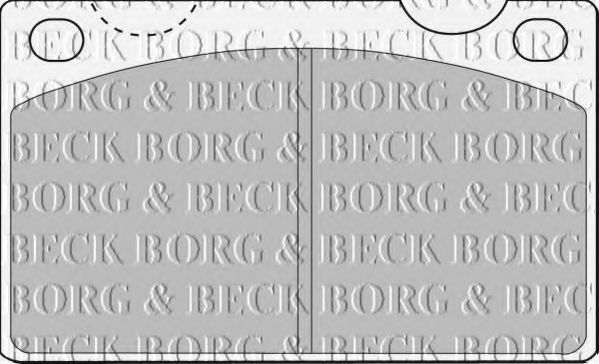 BORG & BECK BBP1099 Тормозные колодки BORG & BECK для VOLVO