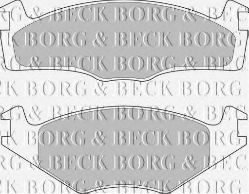 BORG & BECK BBP1101 Тормозные колодки BORG & BECK для SEAT