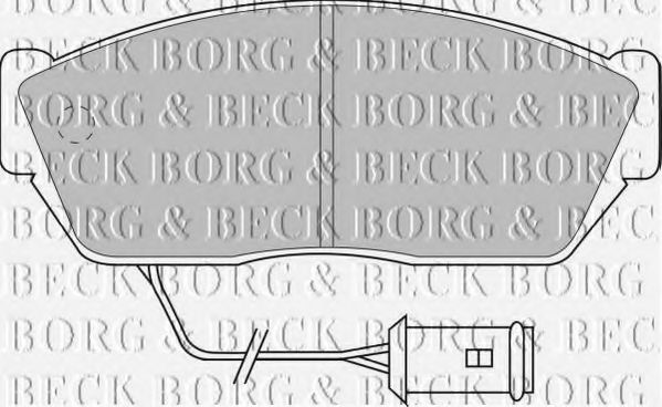BORG & BECK BBP1102 Тормозные колодки BORG & BECK 