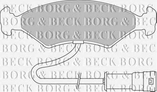 BORG & BECK BBP1104 Тормозные колодки BORG & BECK 