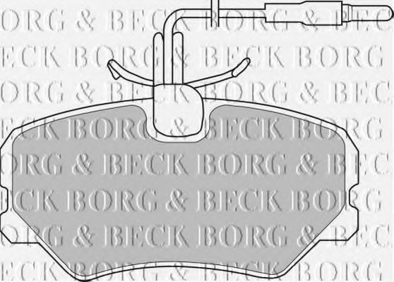 BORG & BECK BBP1105 Тормозные колодки BORG & BECK для PEUGEOT