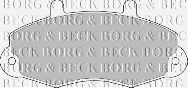BORG & BECK BBP1107 Тормозные колодки BORG & BECK 