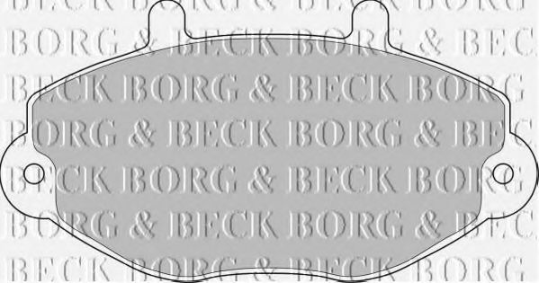 BORG & BECK BBP1108 Тормозные колодки BORG & BECK для FORD TRANSIT TOURNEO