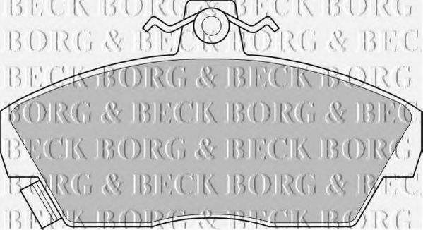 BORG & BECK BBP1109 Тормозные колодки BORG & BECK для ROVER