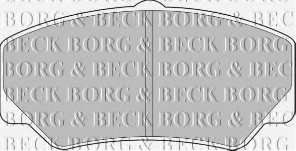BORG & BECK BBP1110 Тормозные колодки BORG & BECK 