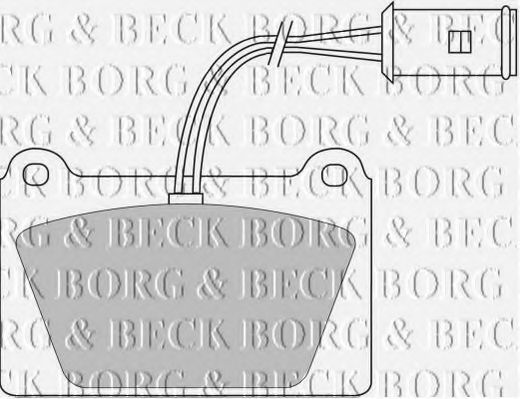 BORG & BECK BBP1113 Тормозные колодки BORG & BECK 