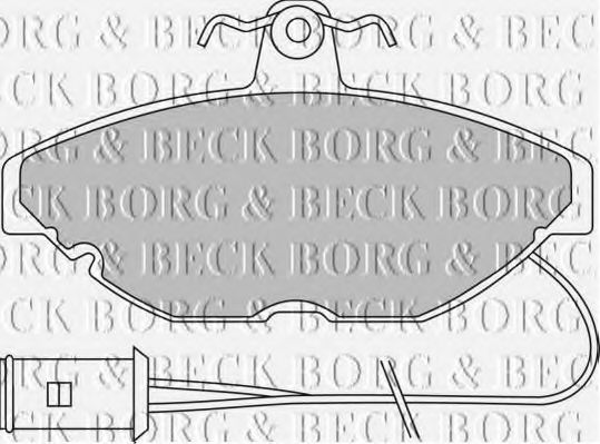 BORG & BECK BBP1115 Тормозные колодки BORG & BECK для ROVER