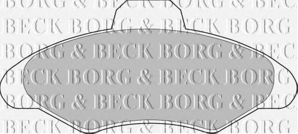 BORG & BECK BBP1116 Тормозные колодки BORG & BECK 