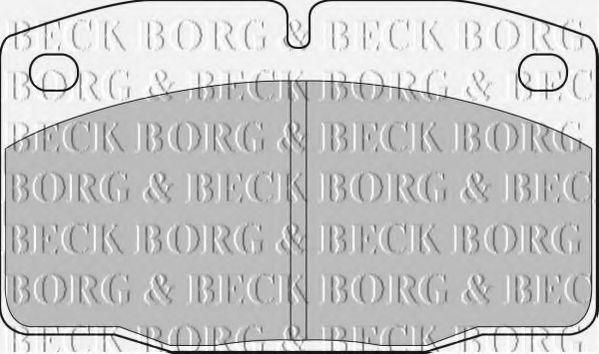 BORG & BECK BBP1117 Тормозные колодки BORG & BECK 